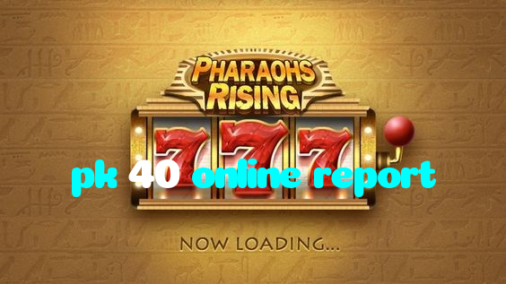 pk 40 online report